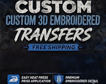Custom Embroidered Heat Transfer Patches Bulk, Wholesale Embroidered Text Letters Decal, Personalized Name Iron On Transfer for Sweatshirts