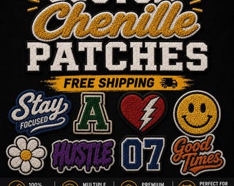Custom Chenille Patches, Personalized Chenille Patch, Varsity Letter Patch