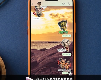 Halloween WhatsApp Stickers: Spooky Horror Theme (Digital Download)