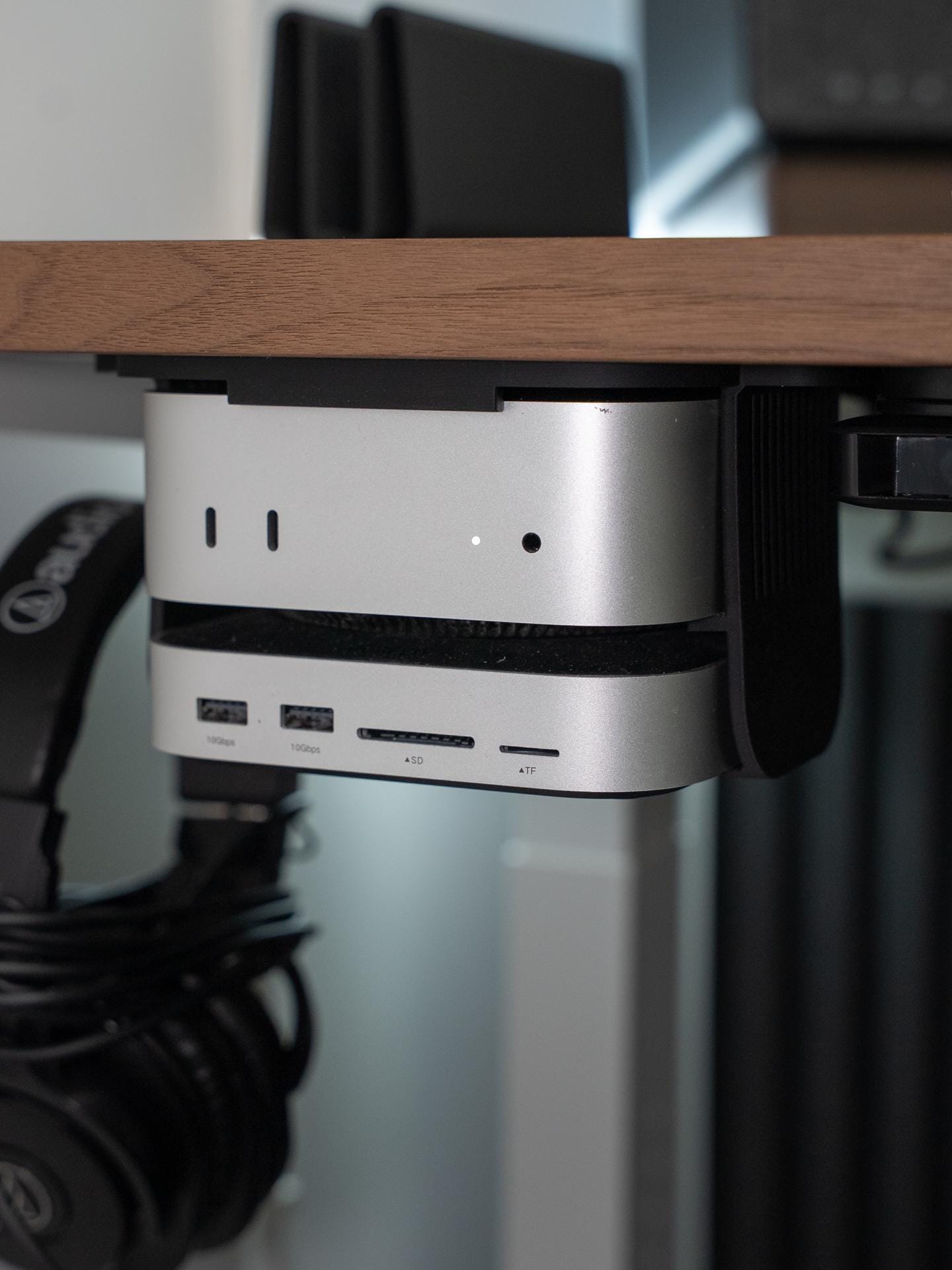 Mac Mini M4 Under Desk Mount With Dock – Stand for Mac Mini & Ugreen ...