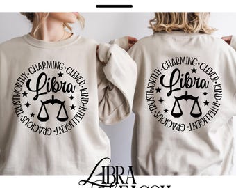 Libra SVG | Zodiac Sign PNG | Libra Horoscope Cutting File | Astrology Cricut Silhouette Design | Libra Star Sign Clipart