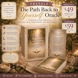 PRESALE The Path Back to Yourself Oracle Deck | Emotional Healing Cards | Trauma Recovery Support | Healing Journey Deck image 1
