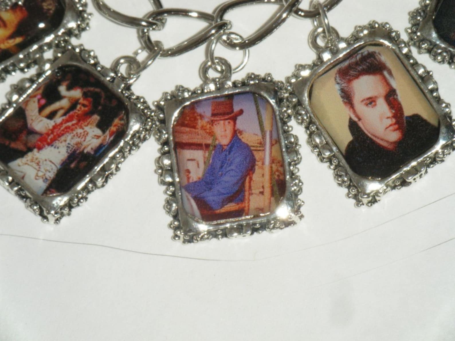 Elvis Charm Bracelet Altered Art Etsy