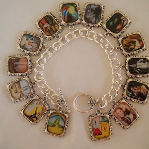 Wizard of Oz Altered Art Charm Bracelet