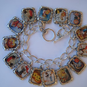 Halloween Altered Art Charm Bracelet