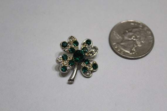 St. Patricks Day Shamrock Brooch - image 1