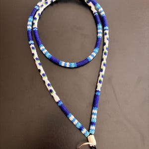 Blueberry Garden Design Handmade Lanyard