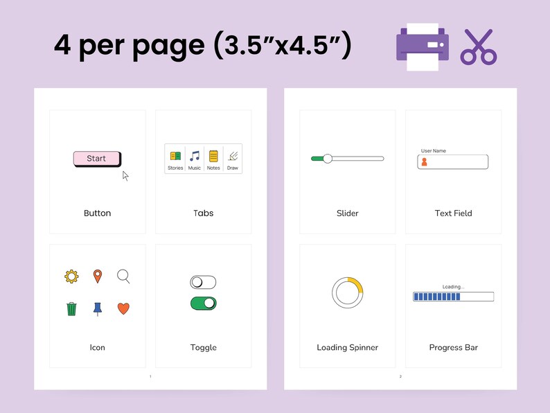 User Interface Printable Flashcards for Kids | Early Tech & Design ...