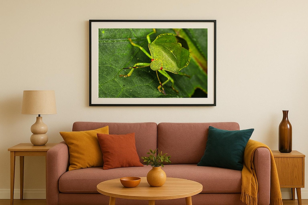 Digital Art Print | Crimson Eyes — the Watcher Beetle | Wall Art ...