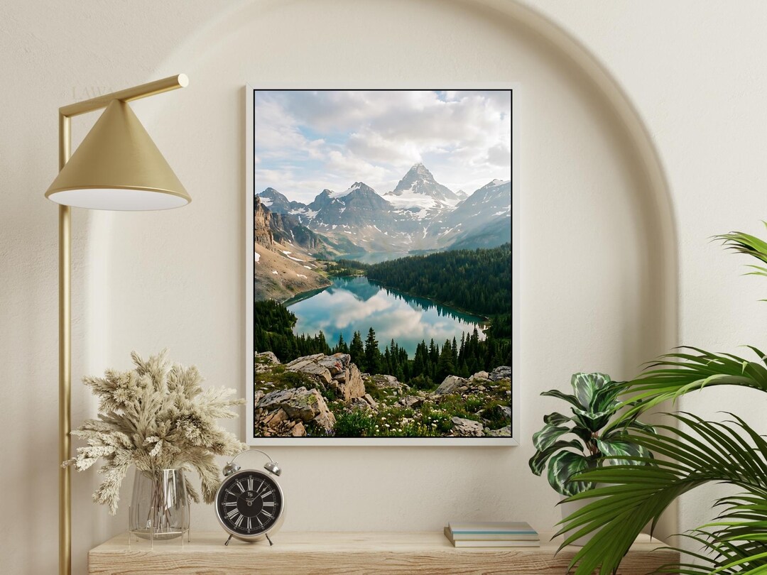 Canadian Rockies Wall Art Printable | Mountain Landscape Digital ...