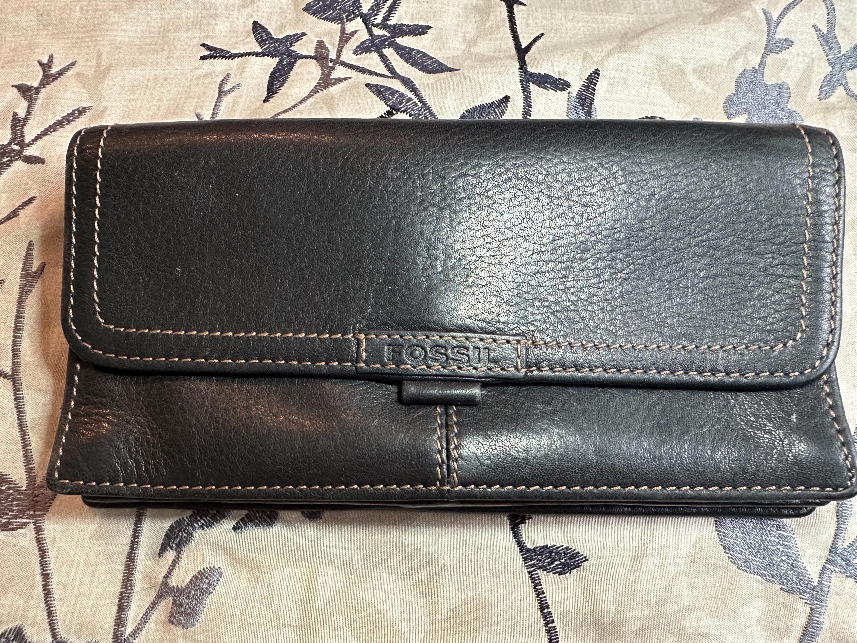 小物 00s Y2K Anasui Long Wallet Leather Black Y2k Wallet - Etsy