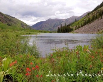 Maroon Lake Colorado Photograph 8" x 12"