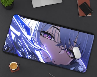 Galbrena Wuthering Waves Desk Mat: Large Anime Gaming Mouse Pad 16" × 32"