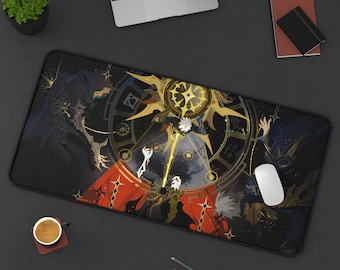 Honkai Star Rail Gaming Desk Mat 16" × 32" | Anime Fantasy Artwork