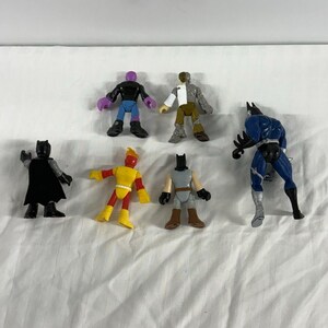 Marvel DC Superhero Figure Lot Batman Thor Iron Man Captain America, VTG Batman image 3