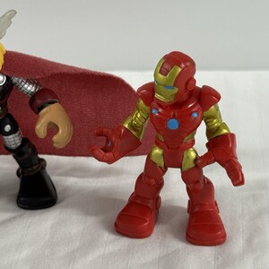 Marvel DC Superhero Figure Lot Batman Thor Iron Man Captain America, VTG Batman image 10