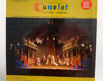 Camelot Original Broadway Cast Recording 1960 LP Richard Burton Julie Andrews