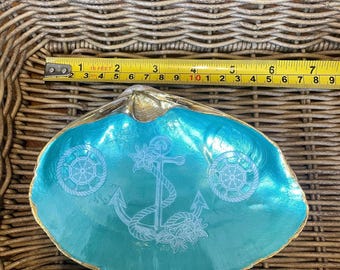 Handcrafted Decoupage Shells - Unique Coastal Decor