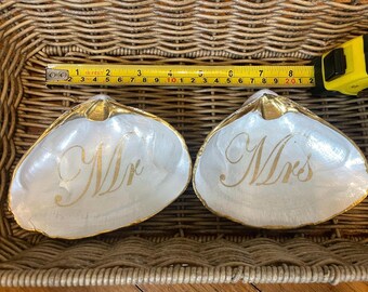 Mr and Mrs trinket dish
