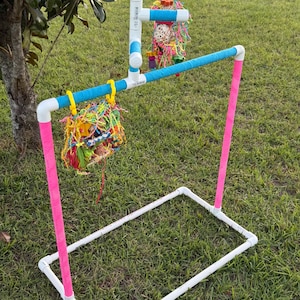 Handmade PVC Perch/Play Stand for birds