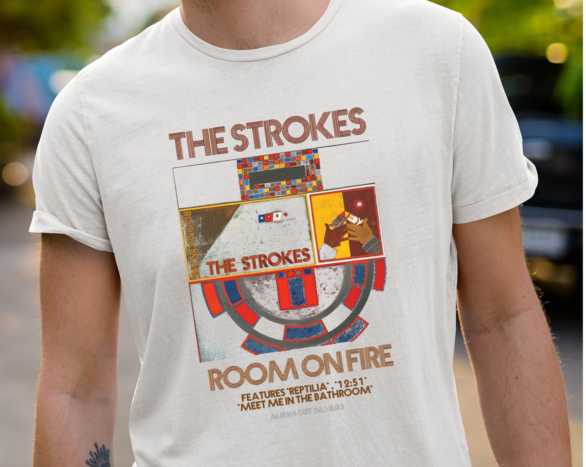 The Strokes Shirt, room on fire Reptilia, The Strokes Vintage Shirt