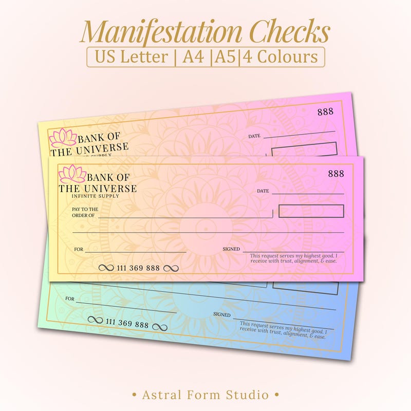 Secret Check Example The Secret Check - Etsy