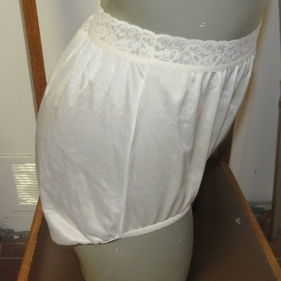 UNDERSCORE Vintage White Nylon Panties Briefs Size 7 Etsy