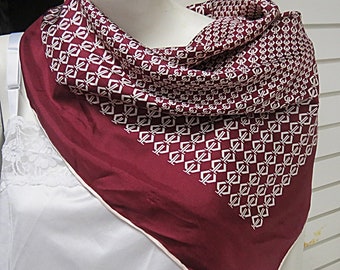 Vintage Silk Scarf Japan 27" X 27" #237