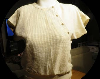 Womans Vintage Cotton Blend Top Size Medium #357