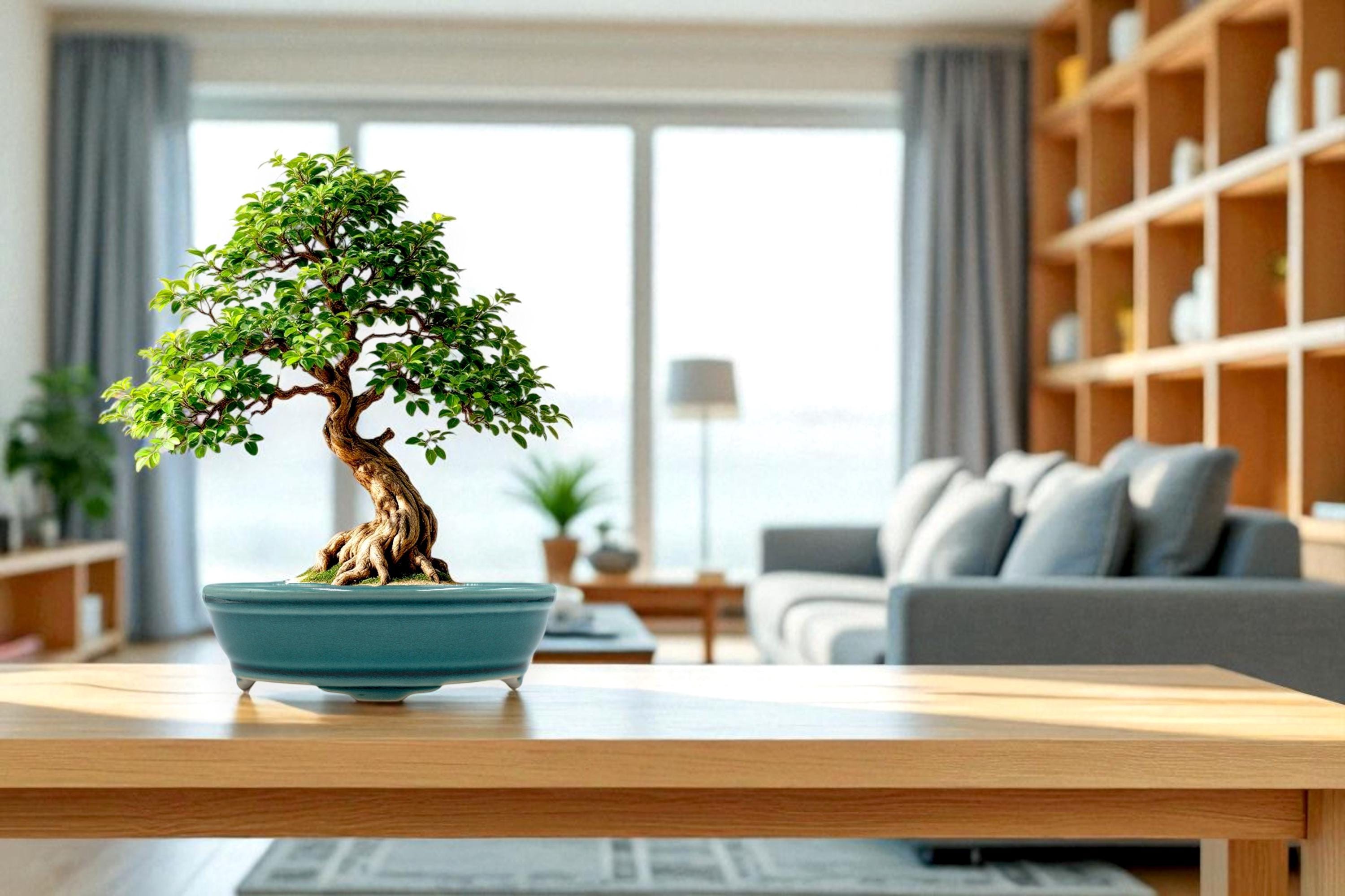 陶器製楕円形ソーサー、逸品盆栽鉢 盆栽鉢 楕円 浅鉢 山水画 落款 植木鉢