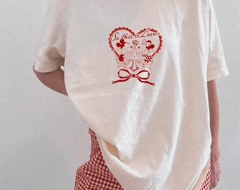 Camiseta de Mickey y Minnie para San Valentín, suéter "So This Is Love", camiseta de Disney para San Valentín, regalo de San Valentín, camiseta con colores cómodos