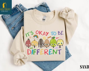 It's Okay to Be Different Sweatshirt, The Good Egg Sweater, Autism Awareness Gift, Teacher Autism Shirt, Positive T-Shirt, Autism Tee