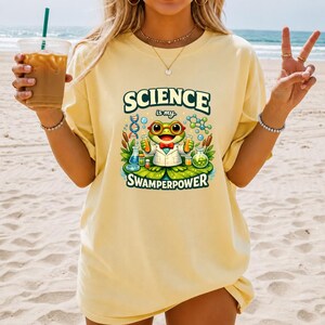 Science Is My Swamperpower T-Shirt, Science Lover Gift, Funny Science Teacher Gift, STEM Nerd Graphic Tee