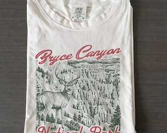 Camiseta Comfort Colors Bryce Canyon, camiseta del Parque Nacional de Utah, camiseta del desierto, regalo para excursionistas, camiseta de viaje al cañón, camiseta de recuerdo del parque