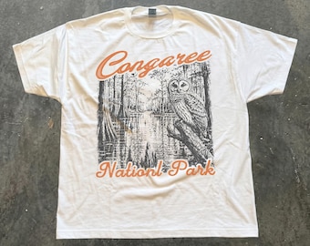 Camiseta Comfort Colors Congaree, camiseta del Parque Nacional de Carolina del Sur, camiseta de bosque pantanoso, regalo para vacaciones de senderismo, camiseta de naturaleza
