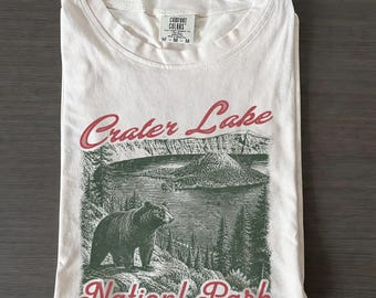 Comfort Colors Crater Lake Shirt, Oregon Lake Mountain T-Shirt, National Park Tee, Camping Trip Gift, Travel Shirt