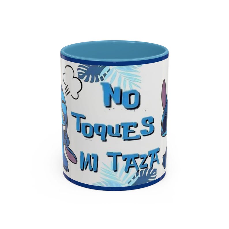 Don't Touch My Cup Stitch mug | Accent coffee mug 11oz 15oz image 3