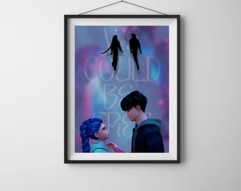 Poster K-POP Demon Hunters - Plusieurs Tailles (20x30 à 60x90 Cm), Sans Cadre, Décoration Murale Anime
