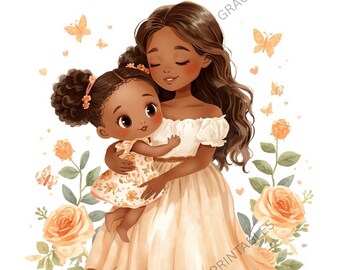 African American Mother's Day Card | Christian Greeting Card | Printable 5x7 | Proverbs 31:28