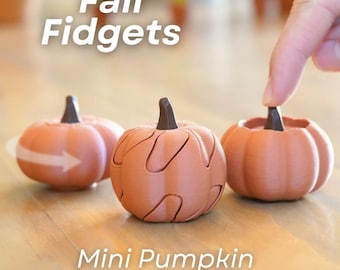 Pumpkin Fidget Toy Set | Fall Sensory, Spinner, Clicker
