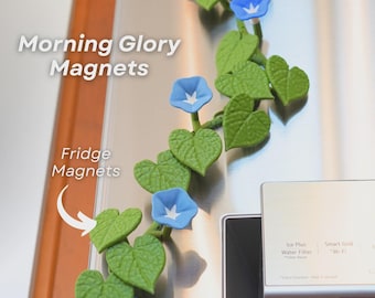 Morning Glory Vine Magnete | 3D Gedrucktes Blumendekor