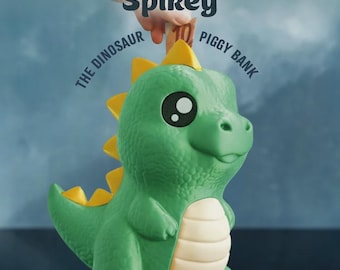 Dino Sparschwein | Dinosaurier Spardose | Kinder Erwachsene Spardose 3D Gedruckt Geschenk