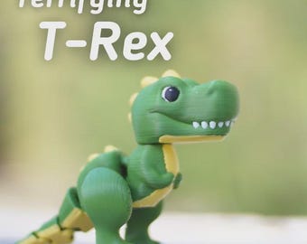Furcht einflößender T-Rex - 3D Gedruckter Fidget Tyrannosaurus | Stressabbau ADHD Schreibtisch Spielzeug