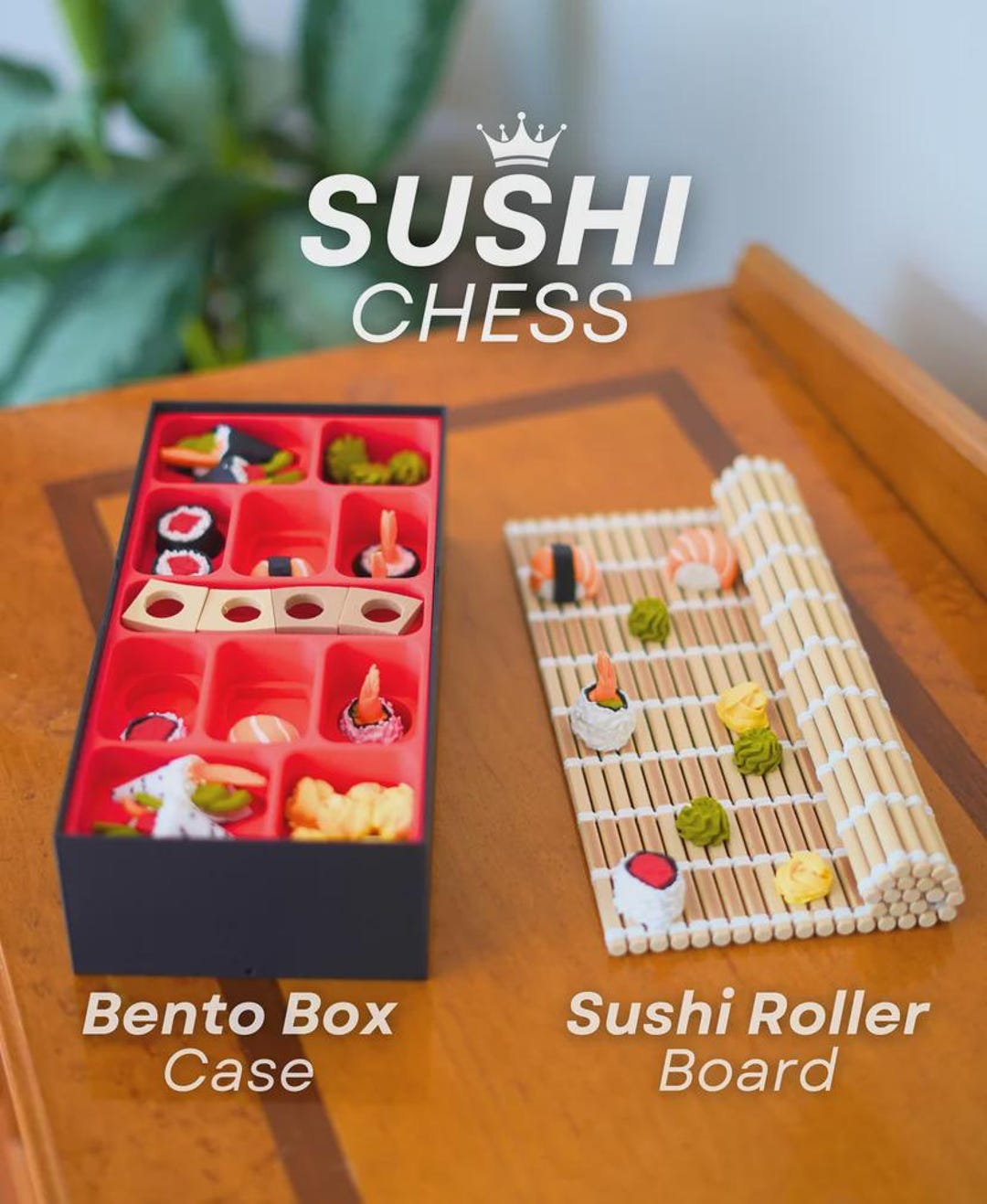 Jeu d'échecs sushi imprimé en 3D | Boîte à bento Pièces d'échecs uniques | Pions wasabi et gingembre | Cadeau gourmand, coffret cadeau à collectionner - France Jeu d'échecs sushi imprimé en 3D | Boîte à bento Pièces d'échecs uniques | Pions wasabi et gingembre | Cadeau gourmand, coffret cadeau à collectionner - France