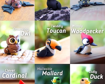 Articulated bird toy | 3D Printed Desk Toy | Anti-stress Flexi Fidget