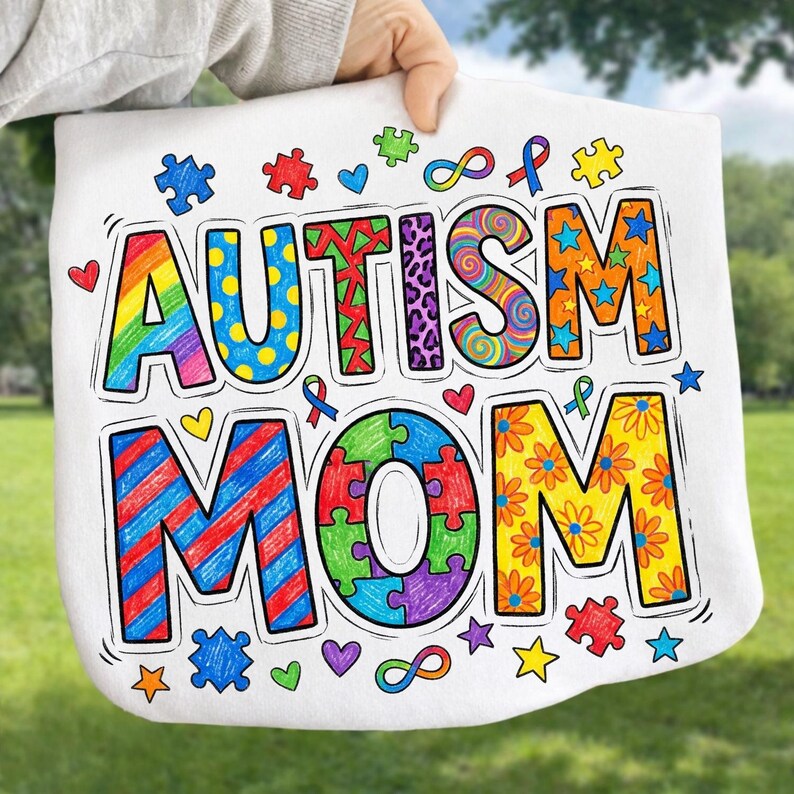 Autism Mama PNG | Coquette Autism Awareness Design | Autism Mom Puzzle ...