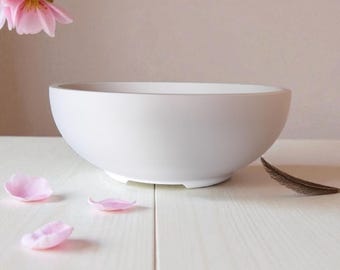 Minimalist Bonsai Planter, Modern Shallow Bowl for Succulents, Moss and Indoor Plants, Japandi & Scandinavian Home Decor