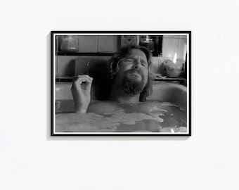 The Big Lebowski Poster, Lustiger Badezimmer Druck (Digitaler Download)