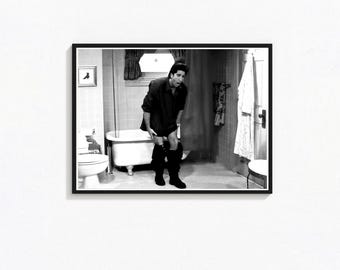 Paleontologist Workplace Sitcom, Funny Bathroom Print (Digital Download)