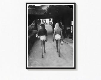 Jane Birkin Black and White Vintage Print (Digital Download)